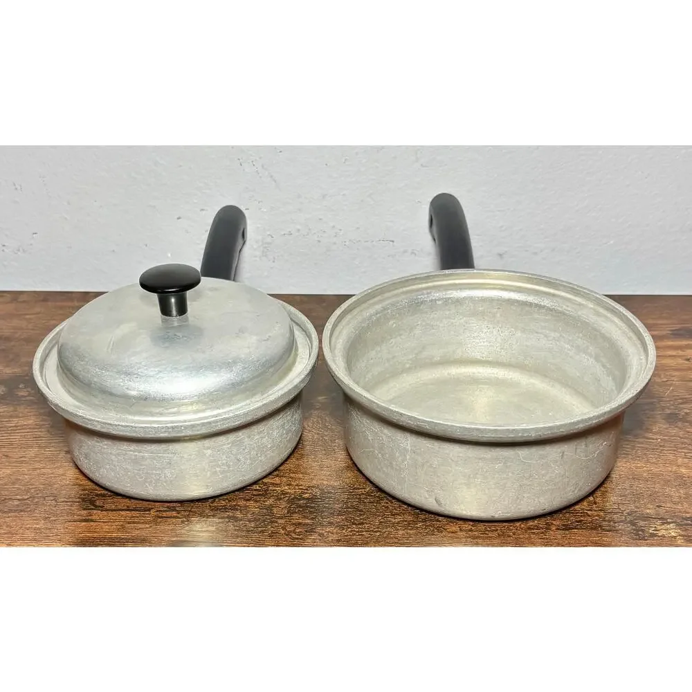 Vintage Vita Craft Aluminum Sauce Pan Set #201N & #200N Made In USA Mid-century